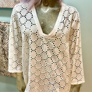 White Eyelet Cover Up Dress